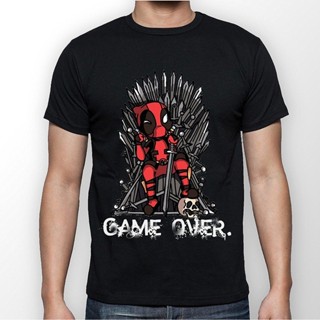 เสื้อยืดคอกลมLint9 [พร้อมส่ง] เสื้อยืดผ้าฝ้าย 100% พิมพ์ลายเกม Deadpool Game Of Thrones โอเวอร์ไซซ์ โอเวอร์ไซซ์ ของ_07