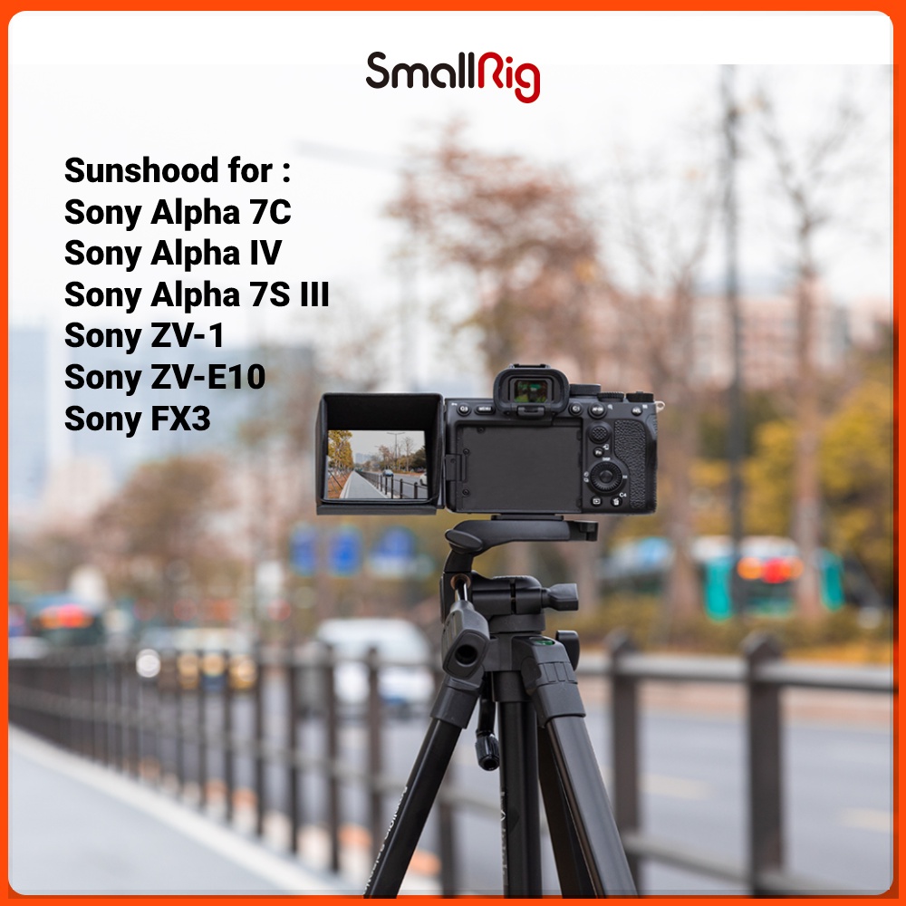 SMALLRIG ฮู้ดกล้อง ขนาดเล็ก สําหรับกล้อง Sony Alpha 7 IV Alpha 7S III Alpha 7C ZV-1F ZV-1 ZV-E10 FX3