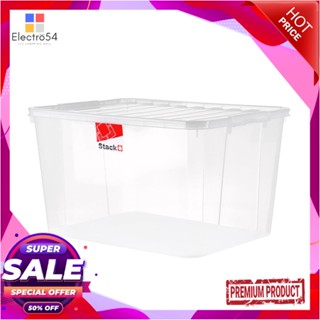 STORAGE กล่องเก็บของ ฝาล็อค STACKO FAMILI 70.5 ลิตร สีใสSTORAGE BOX STACKO FAMILI 70.5L CLEAR