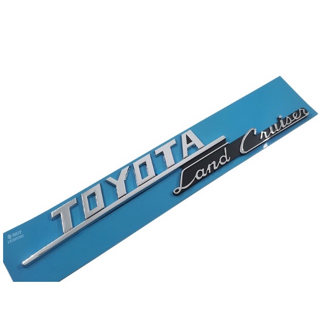 ราคาต่อข้าง โลโก้ โตโยต้า แลนด์ครูซเซอร์ ใหม่ ขนาด 260*40mm New TOYOTA Land Cruiser Logo Car FJ40 badge letter