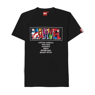 MARVEL BLOCK Men T Shirt Tops VIM21769U (Black)_04