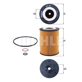 กรองเครื่อง BMW SERIES 5 E60 E61 SERIES 6 E63 E64 SERIES 7 E65 E66 E67 X5 E53 N62 MAHLE