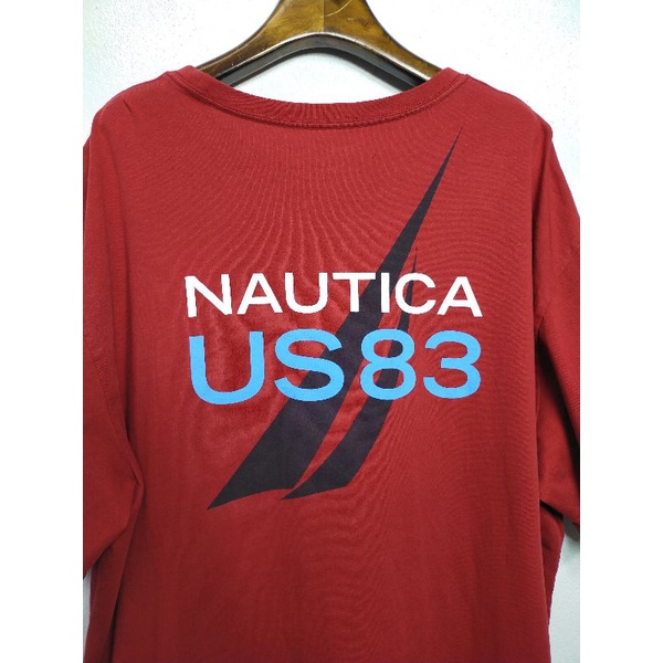 เสื้อยืด มือสอง งานแบรนด์ Nautica อก 50 ยาว 28