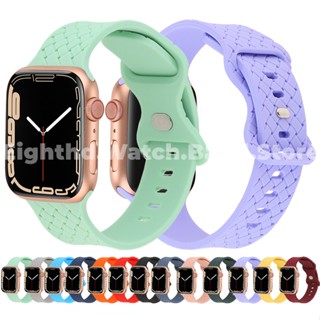 สายนาฬิกาข้อมือซิลิโคน สําหรับ Apple Watch Series Ultra 8 7 6 SE 5 4 3 2 1 ขนาด 49 มม. 41 มม. 45 มม. 44 มม. 42 มม. 40 มม. 38 มม.