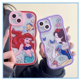 Mermaid and Snow White เคสไอโฟน11โทรศัพท์มือถือกันกระแทก สำหรับ เคสซิลิโคน for Apple iPhone 11 13 14 Pro Max 14 Plus 7 plus 8 plus ซิลิโคน เคสไอโฟน14 เคสไอโฟน13 12 Pro Max เคสi11 Case เคสไอโฟนXS Max เคสiXr เคสไอโฟนซิลิโคน