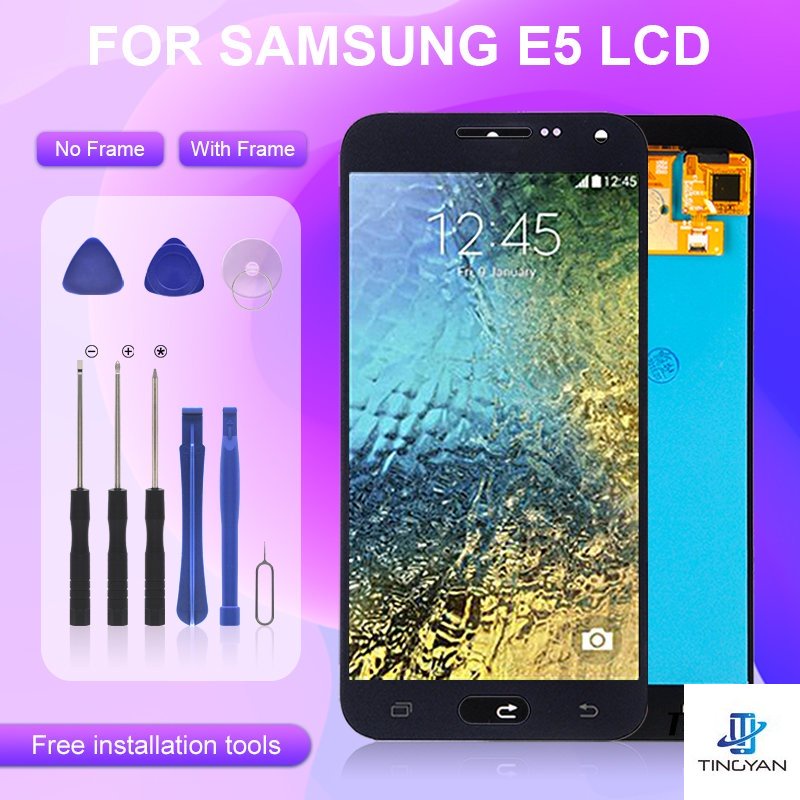 โปรโมชั่น แผงหน้าจอสัมผัสดิจิทัล LCD E5 E500F พร้อมเครื่องมือ สําหรับ Samsung Galaxy E500