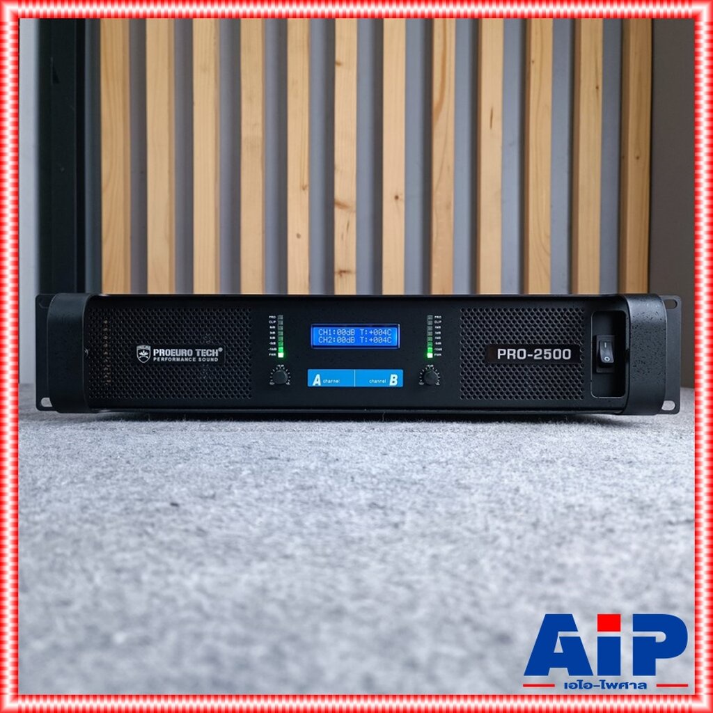 *มีจอ* PROEUROTECH PRO-2500 POWERAMP เพาเวอร์แอมป์ กำลังขับ 250 วัตต์ รุ่นใหม่ โปรยูโรเทค ระบบหม้อแป