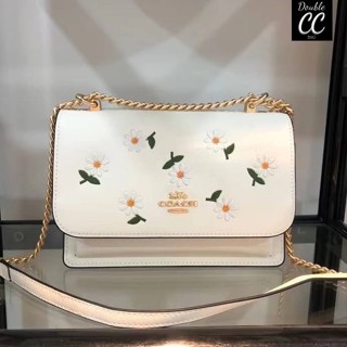 (แท้ 💯%‼ from Factory) 💥KLARE CROSSBODY WITH DAISY EMBROIDERY (C2858)