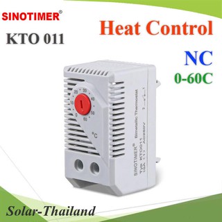 เครื่องควบคุมอุณหภูมิ KTO011 0-60 องศา NC ตัดไฟ Heater เมื่ออุณหภูมิสูงขึ้น ถึงที่ตั้งค่าไ��