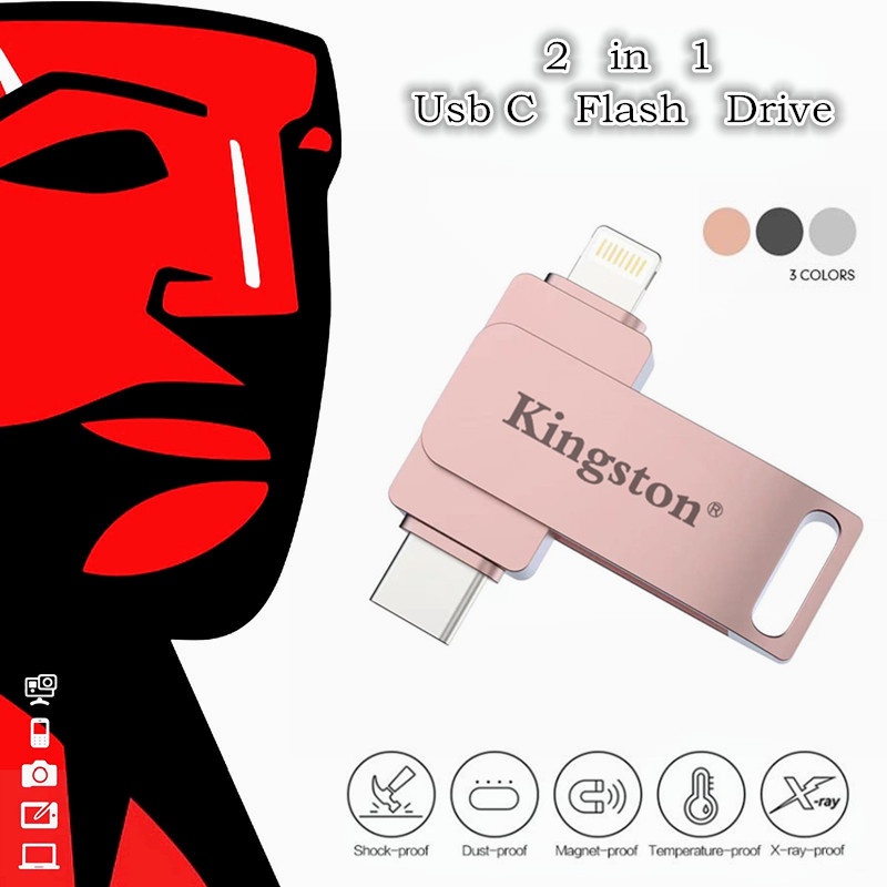 ประเภท C แฟลชไดรฟ์ 1TB TypeC Flash Drive สําหรับ iPhone Otg Pendrive
