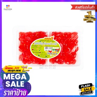 Red220g สีแดงดีลิคัพเยลลี่หัวใจเล็กผ่า220 กรัมJellyMiniHeart Shapein 220g Red