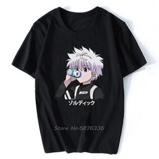 Killua Hunter X Hunter Hxh เสื้อยืดลําลองสําหรับผู้ชายแขนสั้นพิมพ์ลาย Young 80S_05