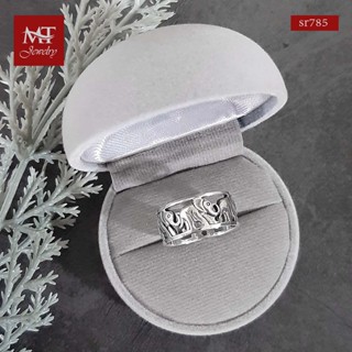 MT แหวนเงินแท้  รูปช้าง ไซส์:  52, 54, 56, 57, 59 Solid 925 Sterling Silver Ring (sr785) MT Jewelry มณีธารา