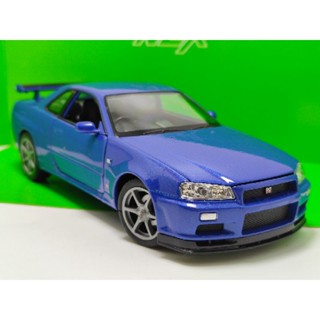 โมเดลรถเหล็ก 1:24 Nissan Skyline GT-R R34