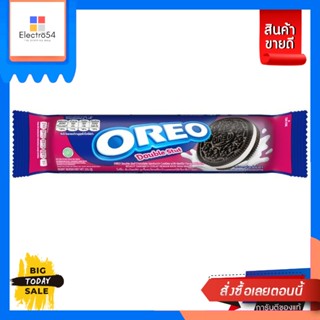 Oreo(โอรีโอ) Oreo โอรีโอคุกกี้ดับเบิลสตัฟ 131.1.กรัม Oreo Oreo Cookies Double Stuff 131.1g.บิสกิต, คุ้กกี้, เวเฟอร์