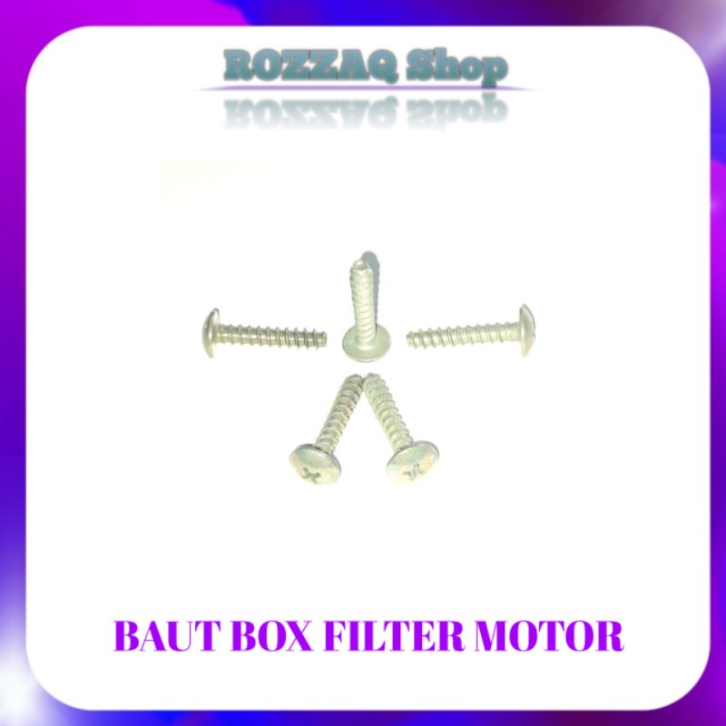 10 ชิ้น GREY BOLTS HONDA VARIO BEAT SCOOPY FILTER BOX BOLTS BEAT FILTER BOX BOLTS MOTORCYCLE FILTER 