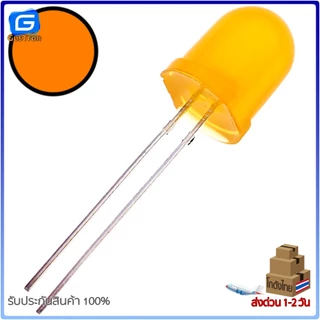 หลอดไฟ LED 10mm LED Diode Light สีแดง เขียว เหลือง น้ำเงิน ขาว ส้ม
