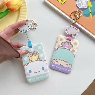 ใหม่ Sanrio Multi-Function Retractable Card Holder ป้ายชื่อ ID Holder สะดวก Swip Card ID Card Bank Bus Access Control Student Holder Work Permit Work Anti-Lost Protective Case Star Photo โพลารอยด์ เคสป้องกันการ์ดรูปถ่าย