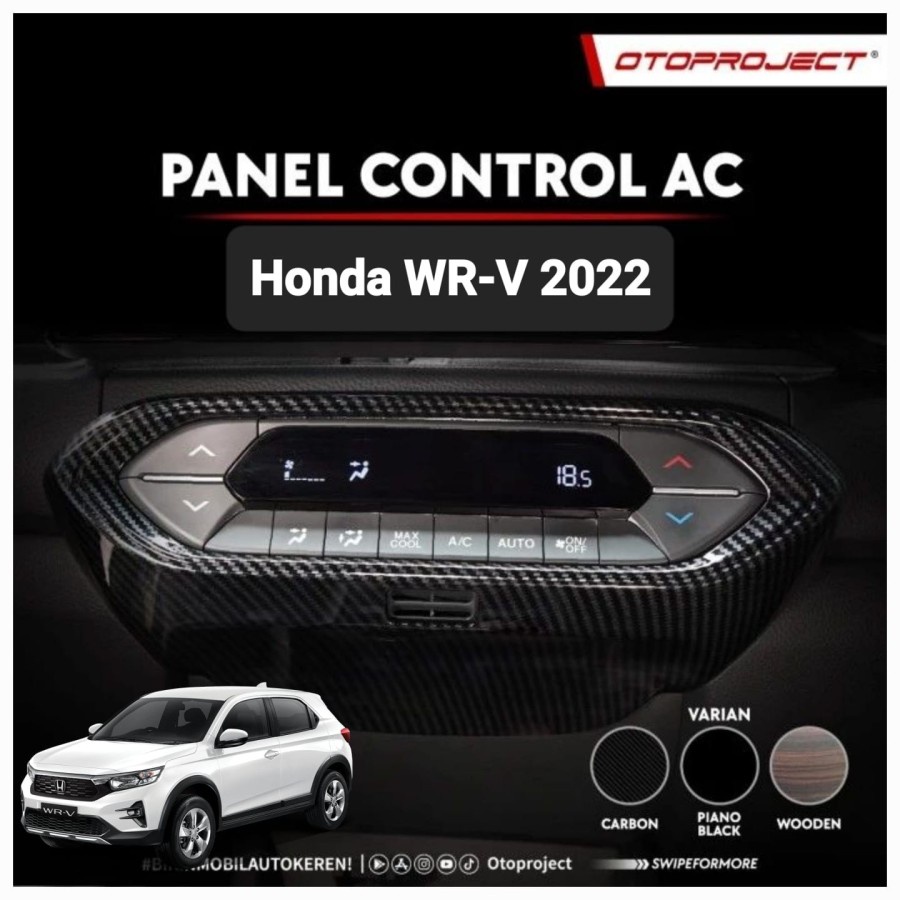 All New Honda WRV 2022 - 2025 แผงควบคุม AC ในรถยนต์ Otopproject