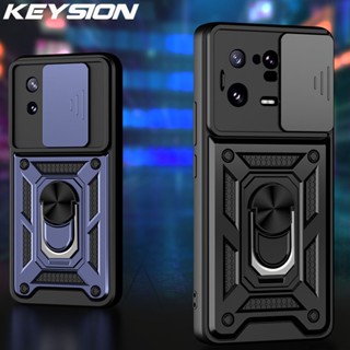 Keysion เคสโทรศัพท์มือถือ กันกระแทก ป้องกันเลนส์กล้อง พร้อมแหวนขาตั้ง สําหรับ Xiaomi 13 13 Pro 5G Mi 13 Pro 5G