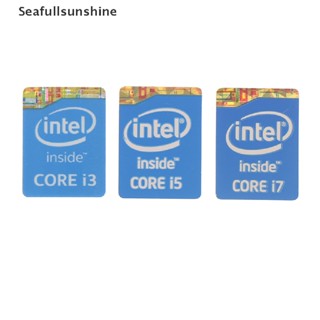 Seaf&gt; สติกเกอร์ฉลาก 4th Generation Intel Core I3 I5 I7 สําหรับติดตกแต่งโน้ตบุ๊ก 5 ชิ้น