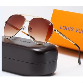 Lv แว่นตากันแดด UV400 เลนส์ Oculos de sol คุณภาพสูง สําหรับผู้ชาย ผู้หญิง