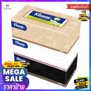 คลีเน็กซ์ บียู กระดาษเช็ดหน้า 140 แผ่น แพ็ค 3 Kleenex BU Facial Tissue 140 Sheets P