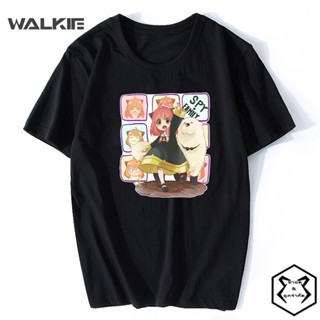 Walkie เสื้อยืดแขนสั้นลําลอง พิมพ์ลายการ์ตูนอนิเมะ Spy X Family Forger Anya สไตล์ญี่ปุ่น ฮาราจูกุ ฤดูร้อน สําหรับผู_03