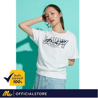 Mc Jeans เสื้อยืดผู้หญิง แขนสั้น ทรงแขนค้างคาว สีขาว MTSZ594เสื้อยืดอินเทรนด์_23