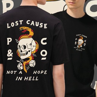 (🔥พร้อมส่งเสื้อเฮีย🔥) เสื้อ Lost cause ผ้าCotton 100% มีสองสี ทั้งทรงปกติและ OVERSIZE