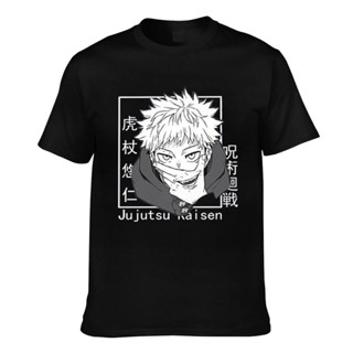 เสื้อยืด พิมพ์ลายอนิเมะ Jujutsu Kaisen Itadori Yuji 1 สไตล์ญี่ปุ่น สําหรับผู้ชาย_02