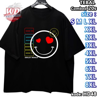 Kaos SMILEY WORLD M L XL XXL 2XL 3XL 4XL 5XL 6XL 7XL 8XL ขนาดใหญ่ HD48