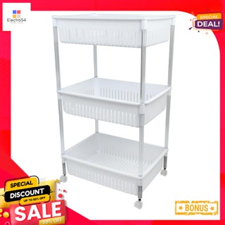 คีย์เวย์3Tier ชั้นชั้นพลาสติกอเนกประสงค์3มีล้อ รุ่นAP903PlasticShelf 3Tier  Ap-903