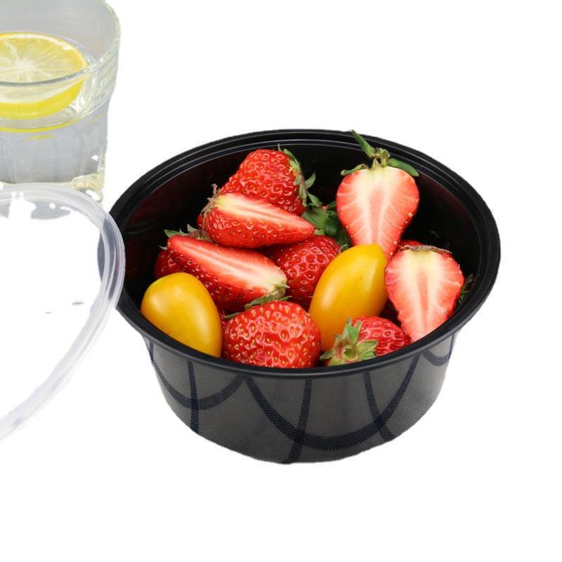 (แพ็ค 25 ใบ) กล่องอาหารกลม+ฝาใส Z450-B กล่องใส่อาหาร ได้หลากหลายชนิด (AP)