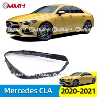 ฝาครอบเลนส์ไฟหน้า สําหรับ Mercedes Benz CLA W118 20 21 เลนส์ไฟหน้า ฝาครอบไฟหน้า ไฟหน้ารถยนต์ ไฟหน้าสําหรับ ฝาครอบไฟหน้าตรงรุ่น ฝาครอบเลนส์  headlamp cover ไฟหน้า โคมไฟหน้า ฝาครอบเลนส์