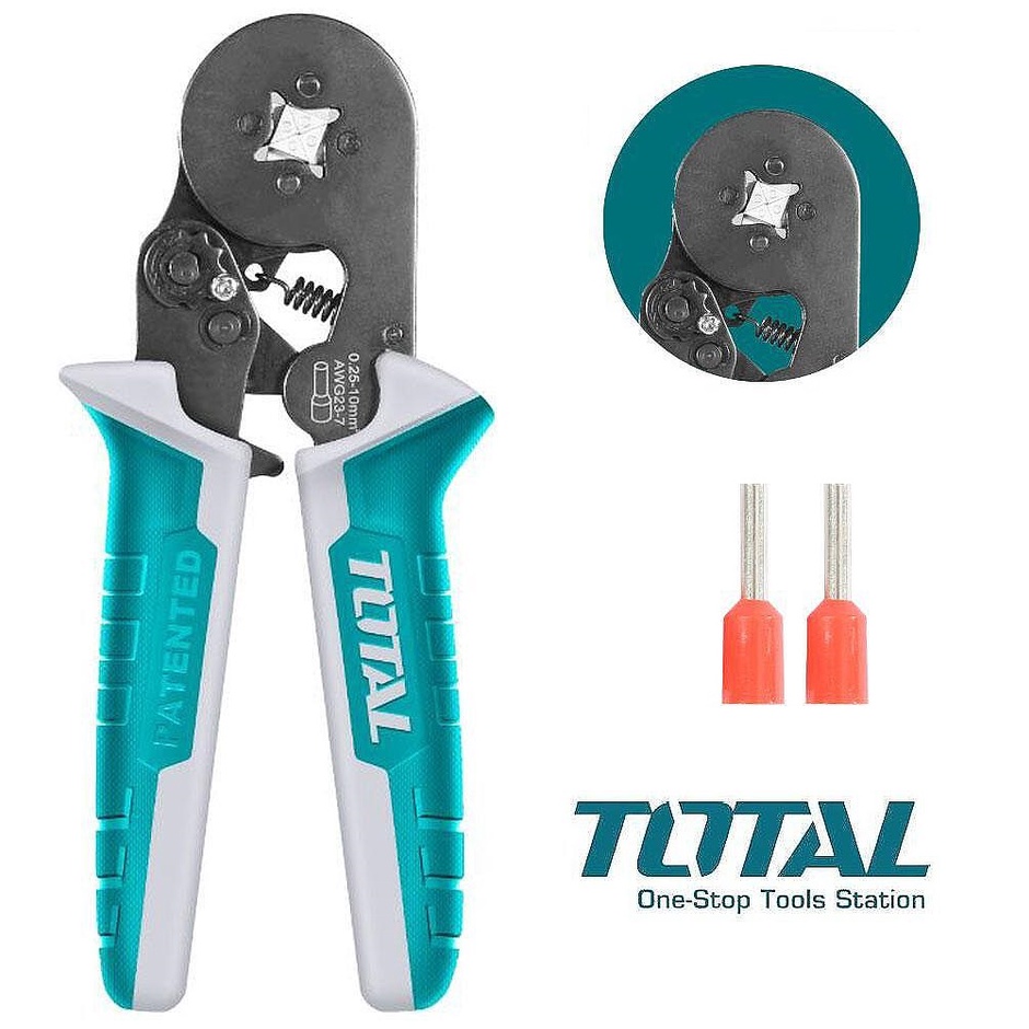 ของแท้100% TOTAL คีมย้ำหางปลา คอร์ดเอ็น CORD END ขนาด 0.25-10mm² รุ่น THCPG2510