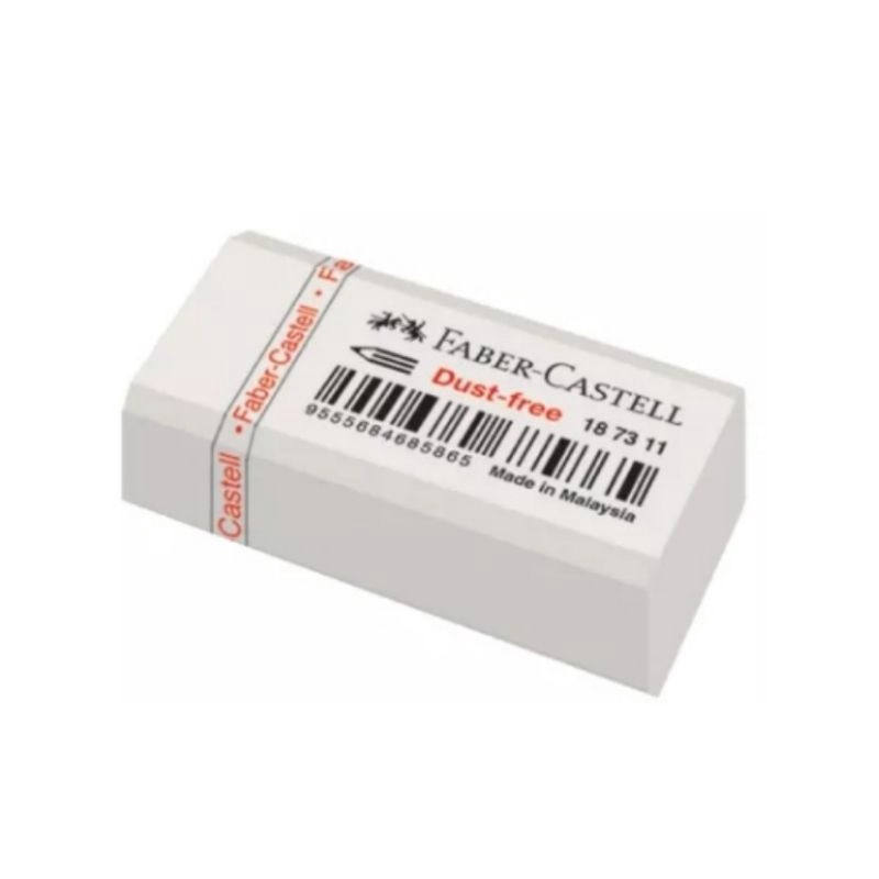FABER CASTELL ยางลบก้อนสีขาว ไร้ฝุ่น Dust Free Eraser 18 73 11