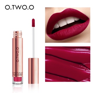 O.TWO.O Matte Lipstick Liquid Waterproof Long Lasting Velvet Lip Gloss Makeup Smooth Pigment Lip Tint Red Lips Cosmetics