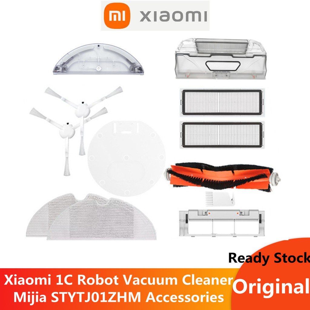 (Ready Stock)Original Xiaomi Robot 1C/2C/1T/Mi Robot Vacuum-Mop Accessories of Dustin, Main/Side Bru