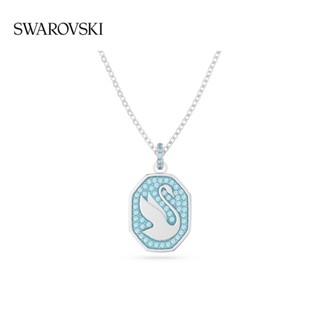 [เคาน์เตอร์ของแท้] พร้อมส่ง Swarovski จี้สร้อยคอ รูปหงส์ สามารถปรับได้ สําหรับผู้หญิง