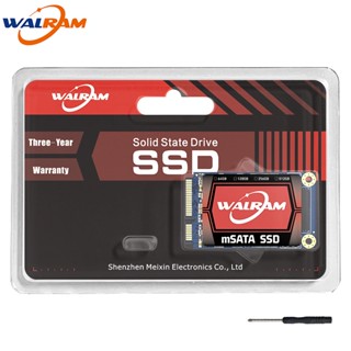 Walram ฮาร์ดดิสก์ภายในโซลิดสเตท mSATA SSD 64GB 128GB 256GB 3x5 ซม. Mini SATA3 สําหรับแล็ปท็อป โน้ตบุ๊ก