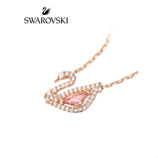 Swarovski DAZZLING SWAN สร้อยคอโซ่ จี้รูปหงส์ หรูหรา เครื่องประดับ สําหรับผู้หญิง