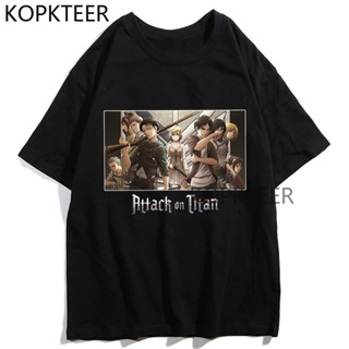 Attack on Titan Japanese Anime Tshirt Eren Yeager Mikasa Armin Arlert Manga Print Tops Men Women Harajuku Ulzzang S_07