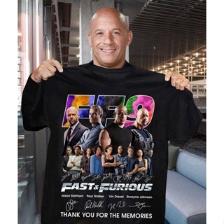 เสื้อยืดโอเวอร์ไซส์ใหม่ เสื้อยืด พิมพ์ลาย Fast And Furious Ff9 Actors Signature Thank You For The Memories Bdgkkj54_07