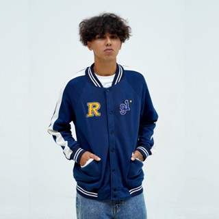 Roughneck VB026 เสื้อแจ็กเก็ต สีน้ําเงิน R 91 Star Varsity