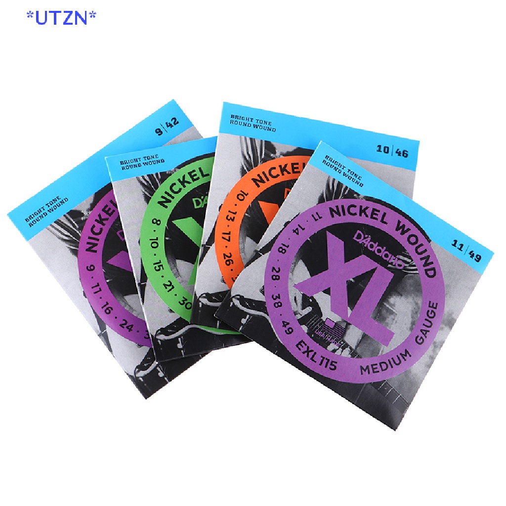 Utzn> สายกีตาร์ไฟฟ้า นิกเกิล ทรงกลม EXL110 EXL115 EXL120 EXL130 XL