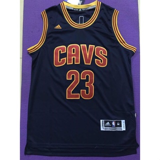 ขายดี Cleveland Cavaliers NBA 2015 ฤดูกาล สําหรับผู้ชาย #23 เสื้อกีฬาบาสเก็ตบอล ปักลาย LeBron James ODfplm30PKjclf96 สีน้ําเงินกรมท่า