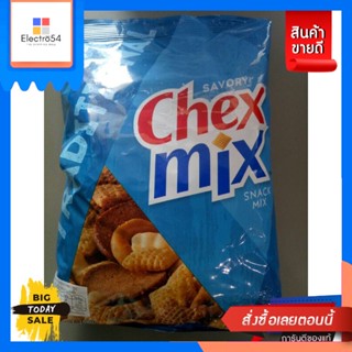 ขนม General mills Chex  Mix Traditionl ขนมแป้ง ข้าวสาลีอบกรอบ 248g General mills Chex Mix Traditionl snack flo