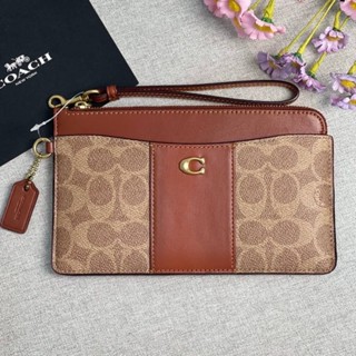 🎀 คล้องมือ 1L Shop C8568 Coach L Zip Wristlet