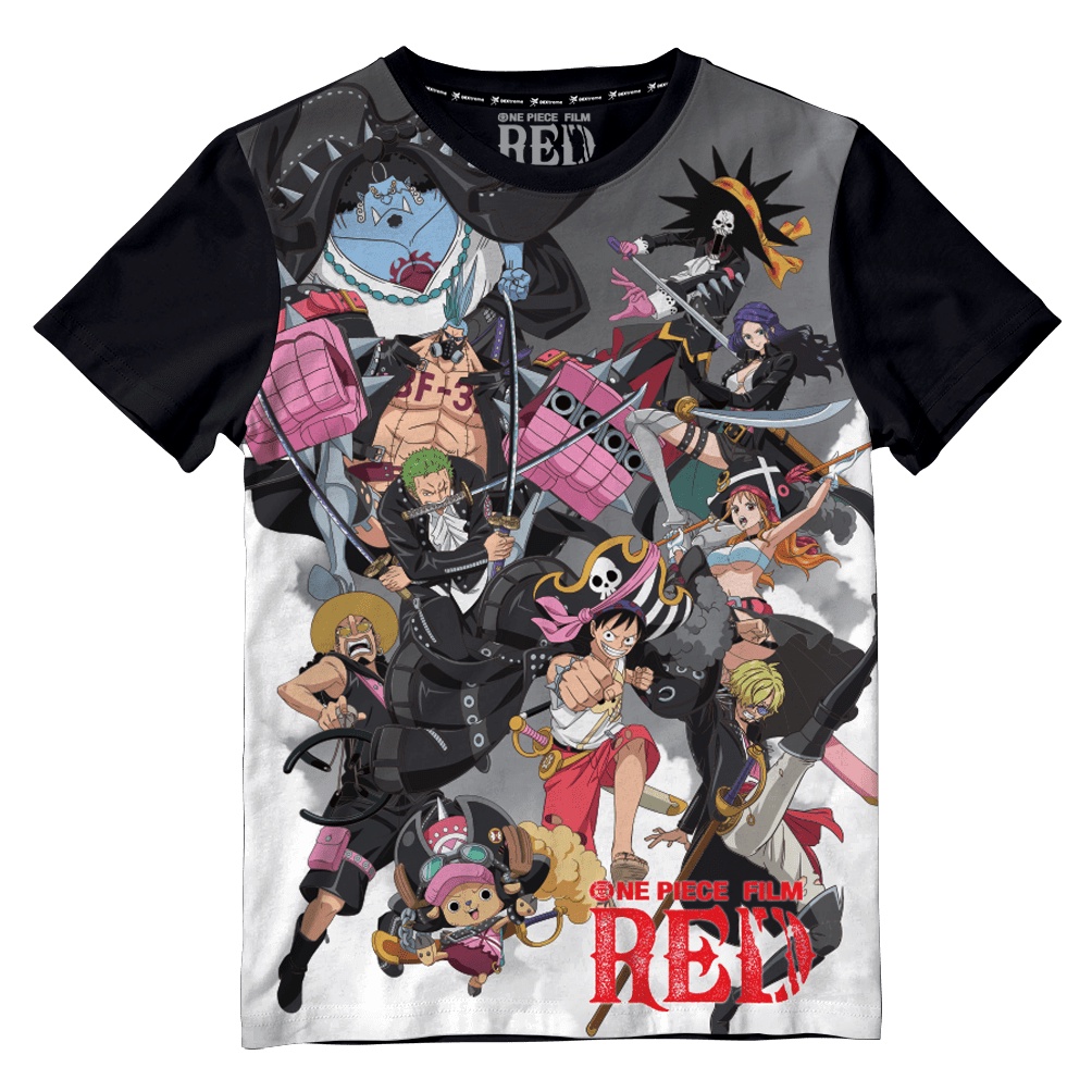 Dextreme เสือยืดวันพีซ (DOP-1595) ผ้า Sub ลาย One Piece สีดำ